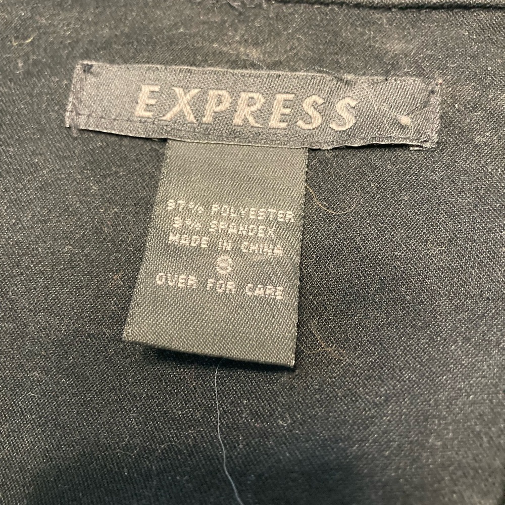 Express Black Button Down Black Jacket. - image 2